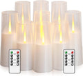 Flameless Candles with Remote Timer - Realistic Flicker Pillar Set