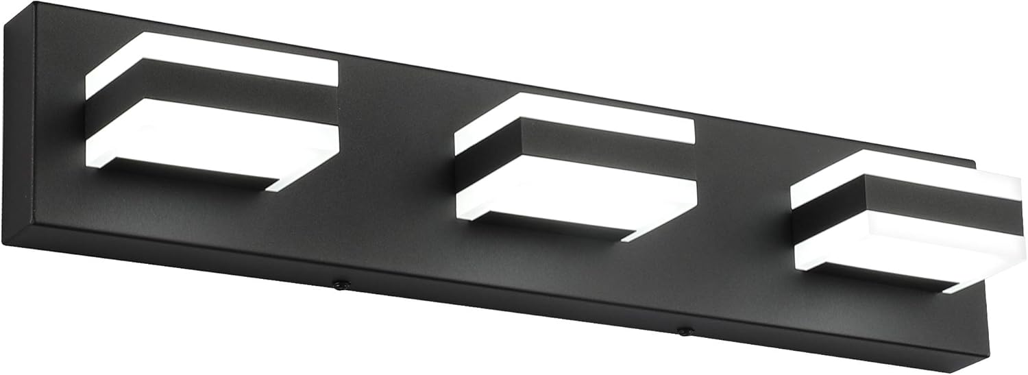 SOLFART LED Black Bathroom Vanity Light Fixtures for Modern Spaces
