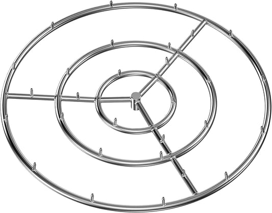 Skyflame 30-Inch Round Stainless Steel Fire Pit Jet Burner Ring