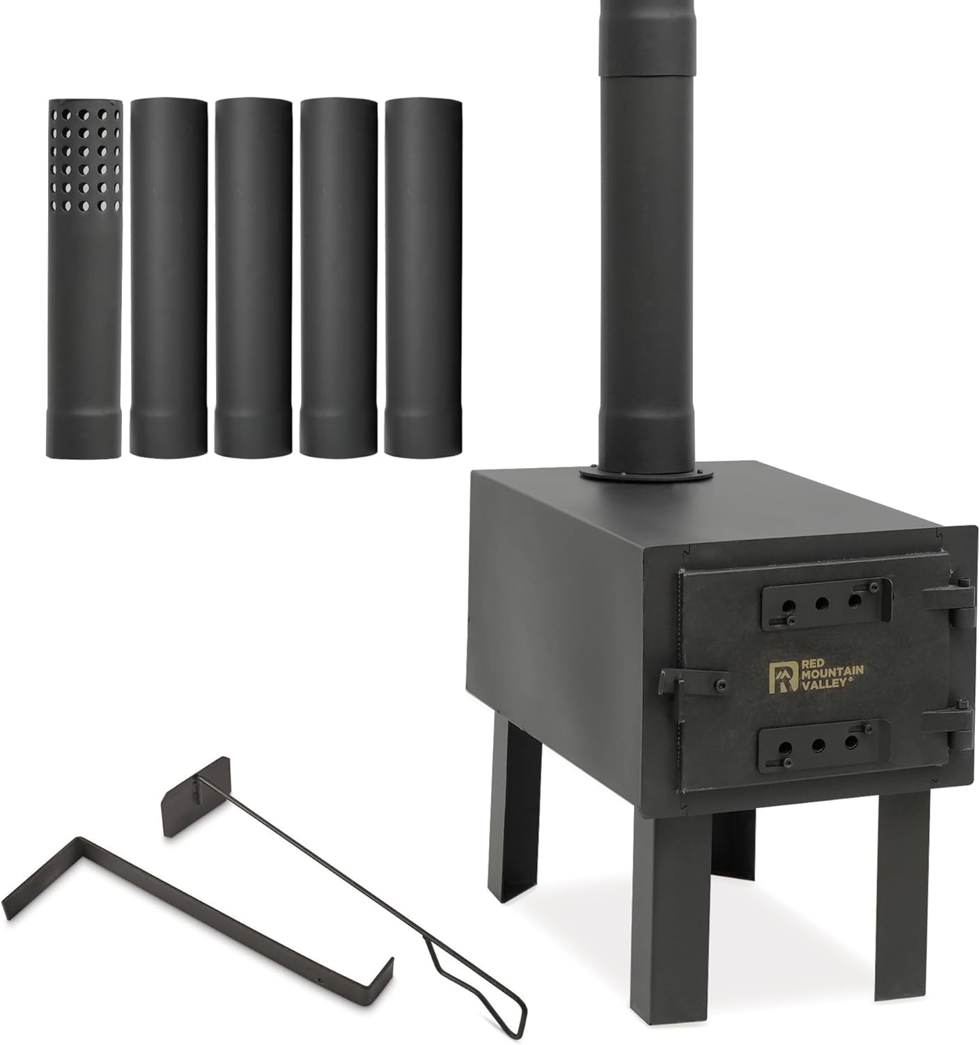 Portable Hot Wood Burning Stove + Accessories