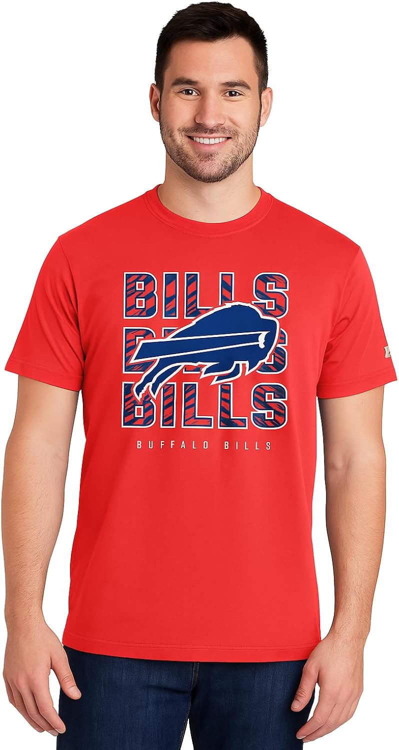Zubaz NFL Men's Short Sleeve Team Graphic T-Shirt for Fans