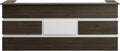 Mares 87 Wood Reception Desk | Telescopic Rails & Cable Holes | Customize Logo