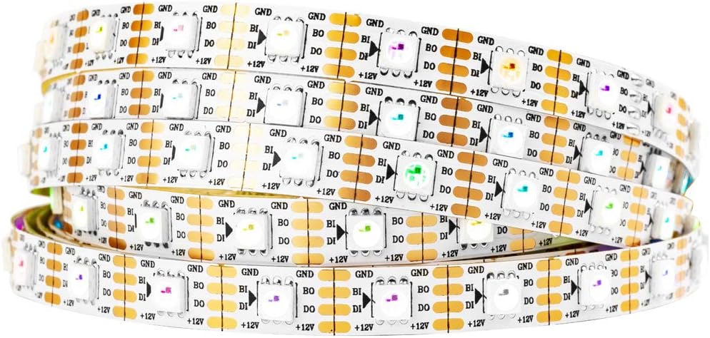 BTF-LIGHTING WS2815 16.4ft RGB LED Strip Light for All Uses