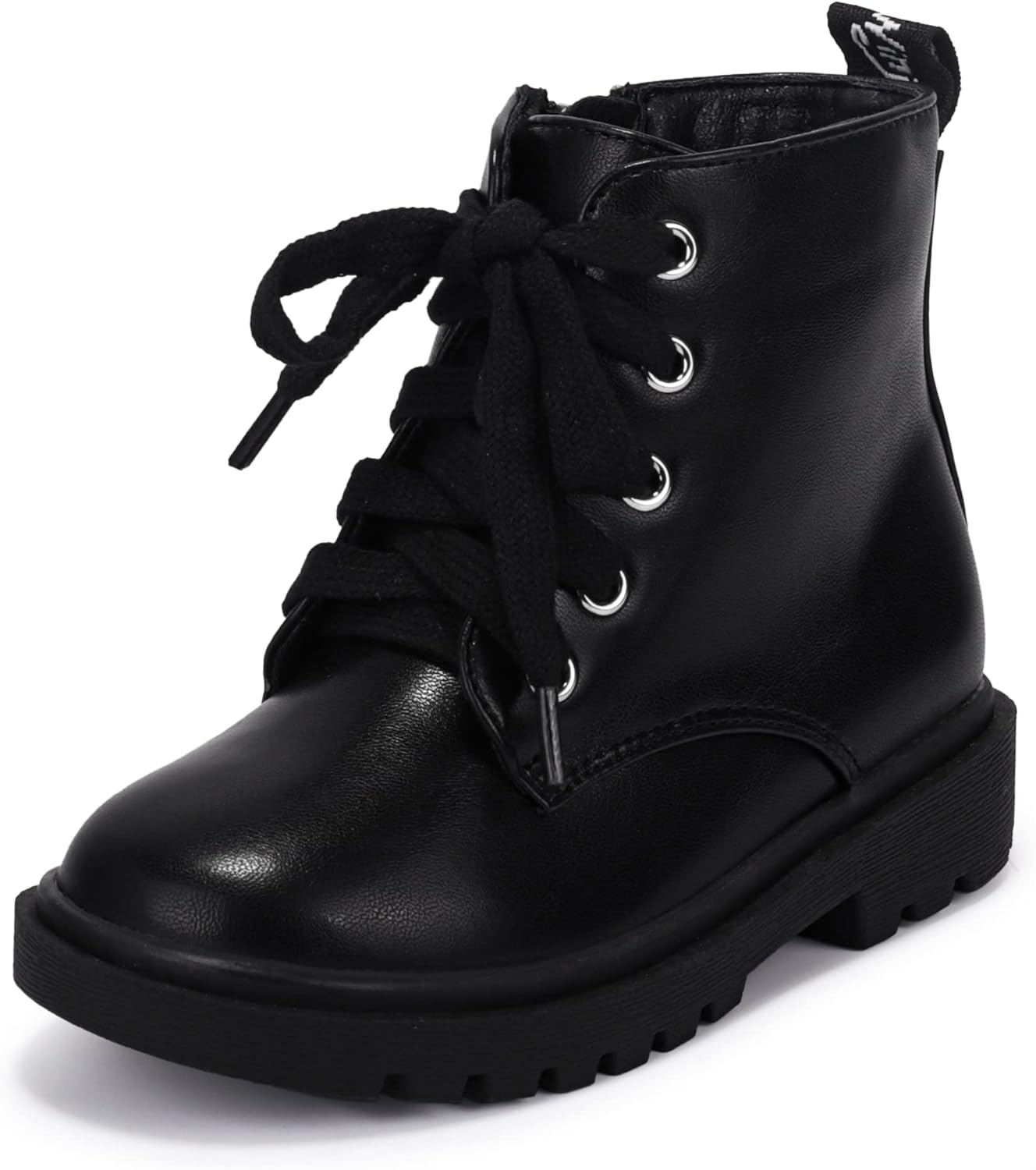 Stylish Waterproof Combat Booties for Kids with Zipper 5ft