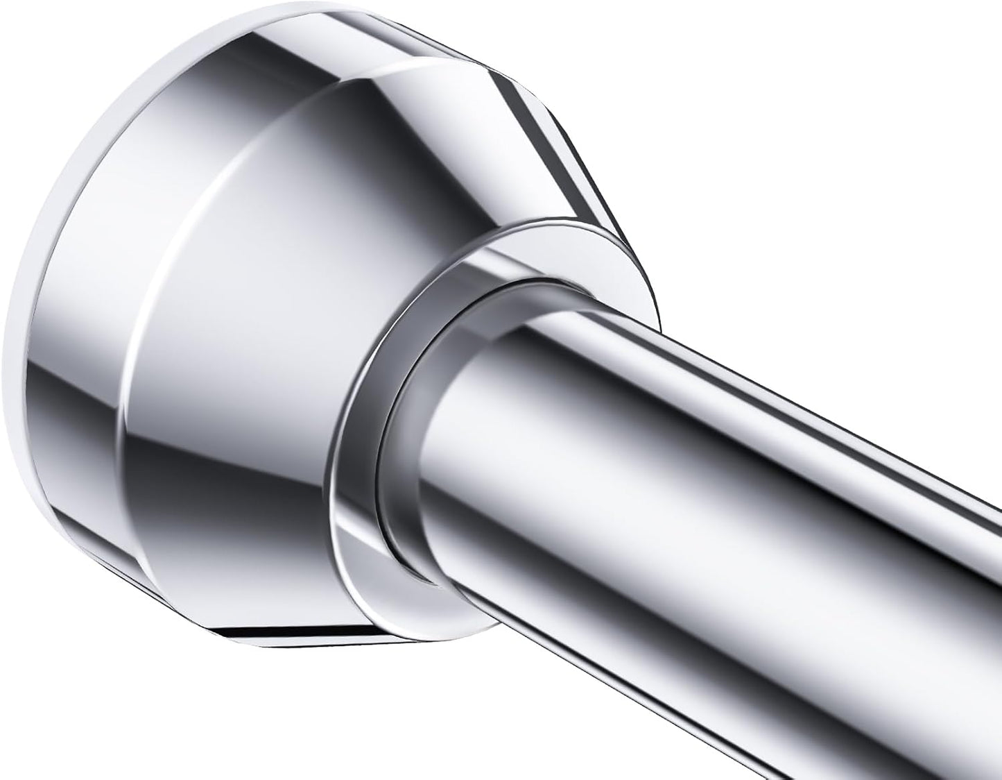 Adjustable Tension Shower Rod, No Drilling, Anti-Slip Stainless Steel