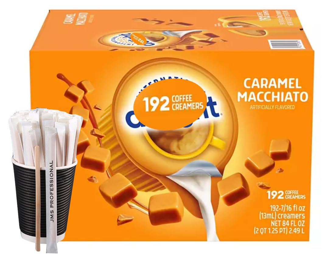 Caramel Macchiato Creamer + Free Stirrers!