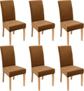 Smiry Velvet Stretch Chair Covers for Dining Chairs - Soft Fit