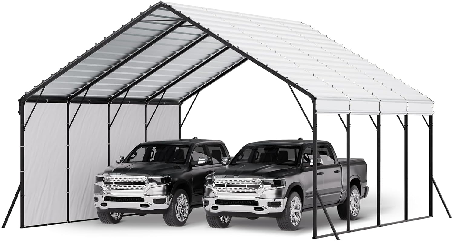 VEVOR Heavy Duty Metal Carport for Versatile Outdoor Use