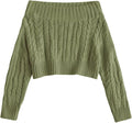 ZAFUL Women V Neck Button Knit Crop Sweaters for All Seasons