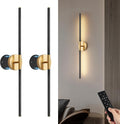 Battery Operated Wall Sconces Set of Two - Rechargeable 360Rotate