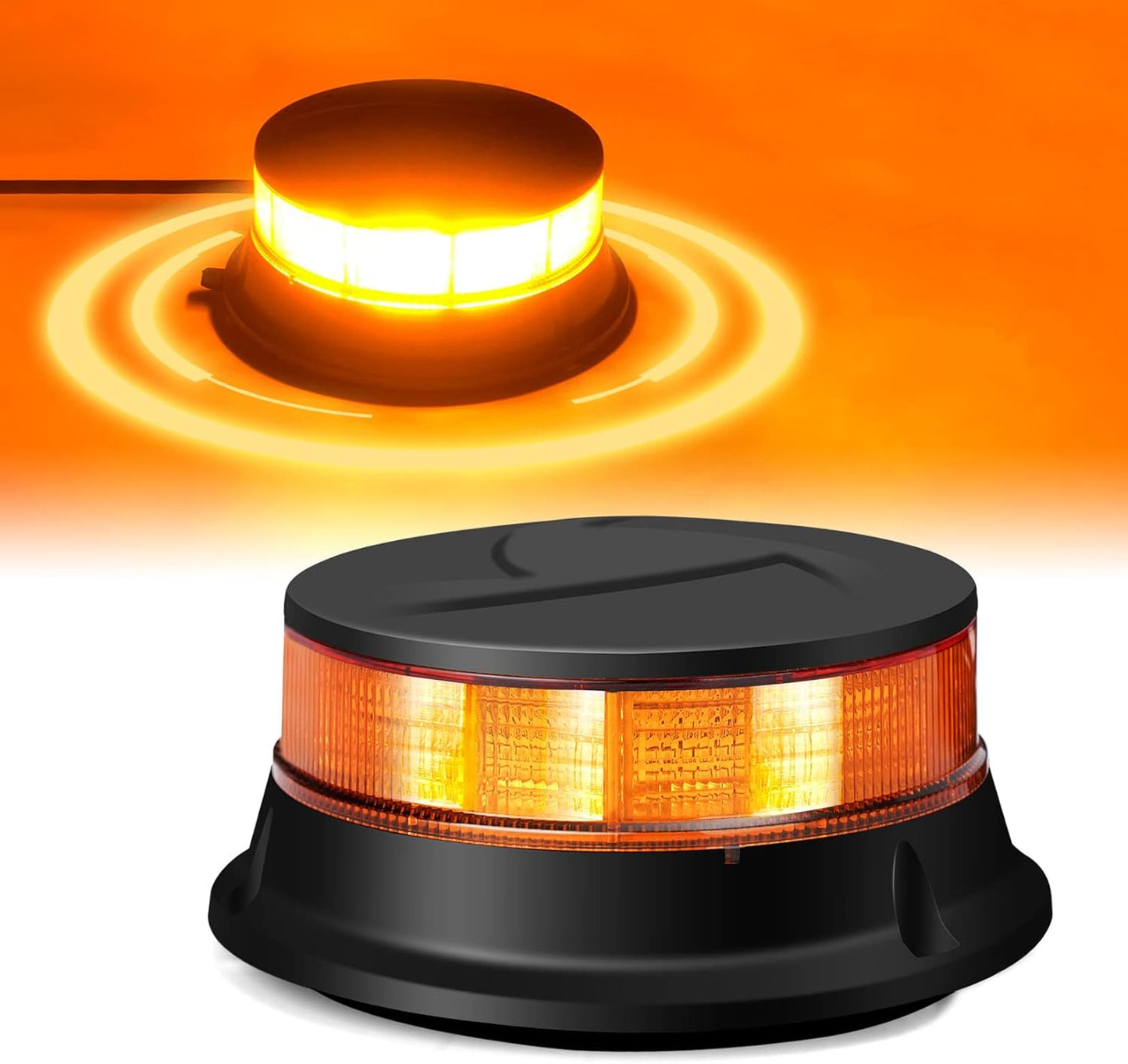 DAYSEN LED Amber Beacon Light for Trucks and Emergency Vehicles