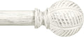 Wood Curtain Rod 66 to 120 in - Heavy Duty 1 in Drapery Rod