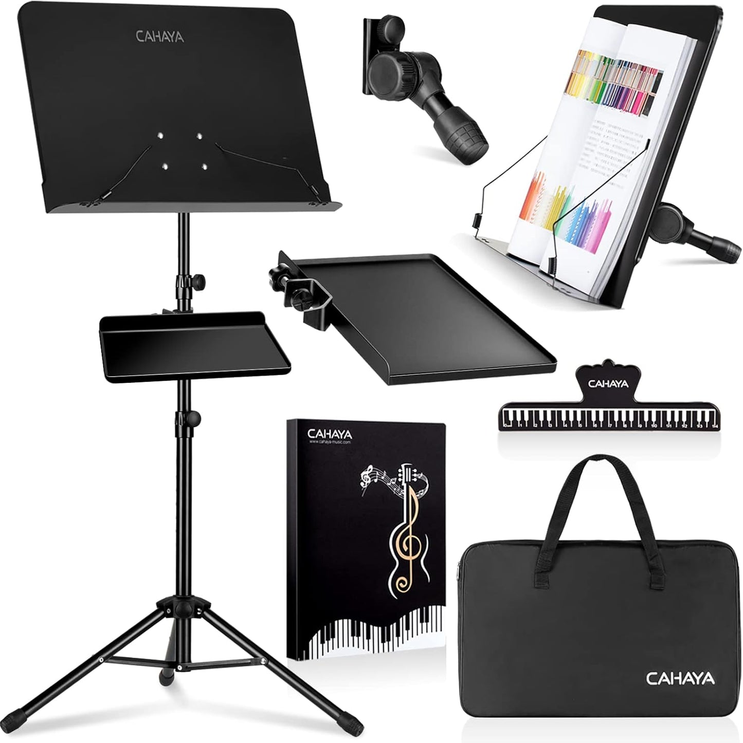 CAHAYA Dual-Use Music Stand - Organize & Perform Seamlessly