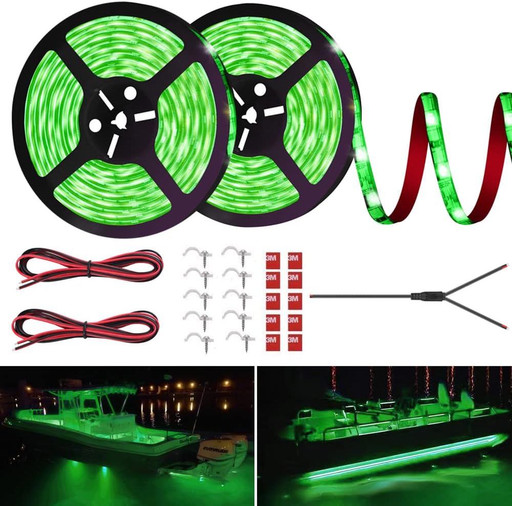 LED Boat Strip Lights for Pontoon, Yacht, and Kayak Use
