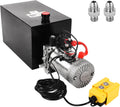 15 Quart Hydraulic Pump 12V DC Single Acting Electric Pump - Fast