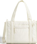 BAGSMART Small Tote Bag for Women - Lightweight Quilted Travel Tote