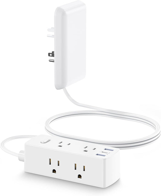Compact Surge Protector Power Strip by Olcorife