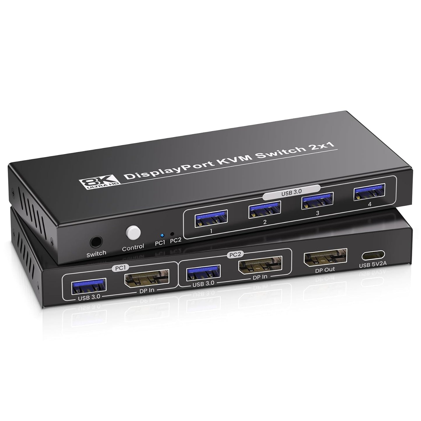 Ultimate 8K Displayport KVM Switch - Seamless Display Sharing!
