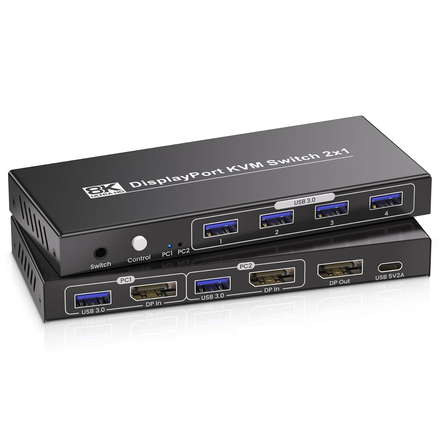 Ultimate 8K Displayport KVM Switch - Seamless Display Sharing!