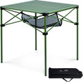 iClimb Lightweight Stable Alu Folding Square Table - Compact 4-Person