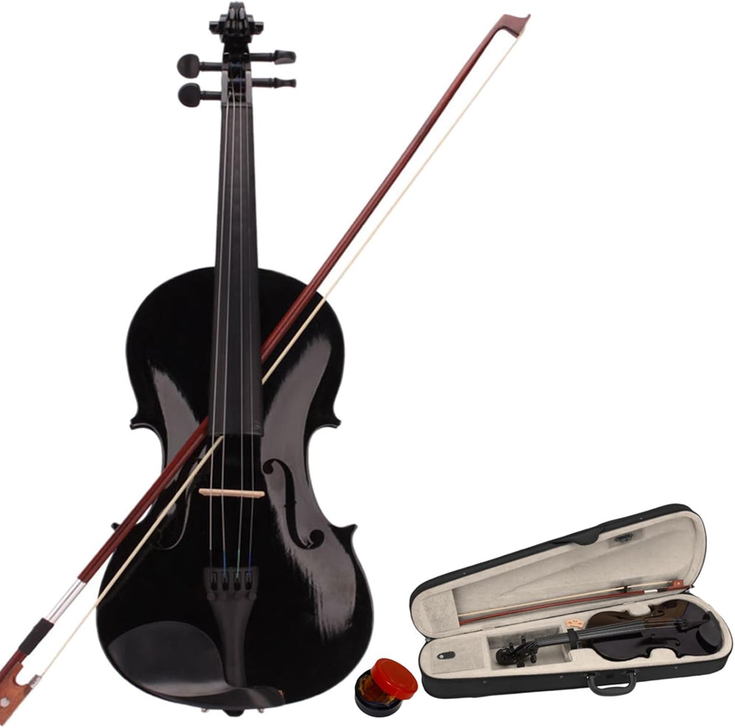 4/4 Beginner Violin Kit for Adults with Case and Accessories