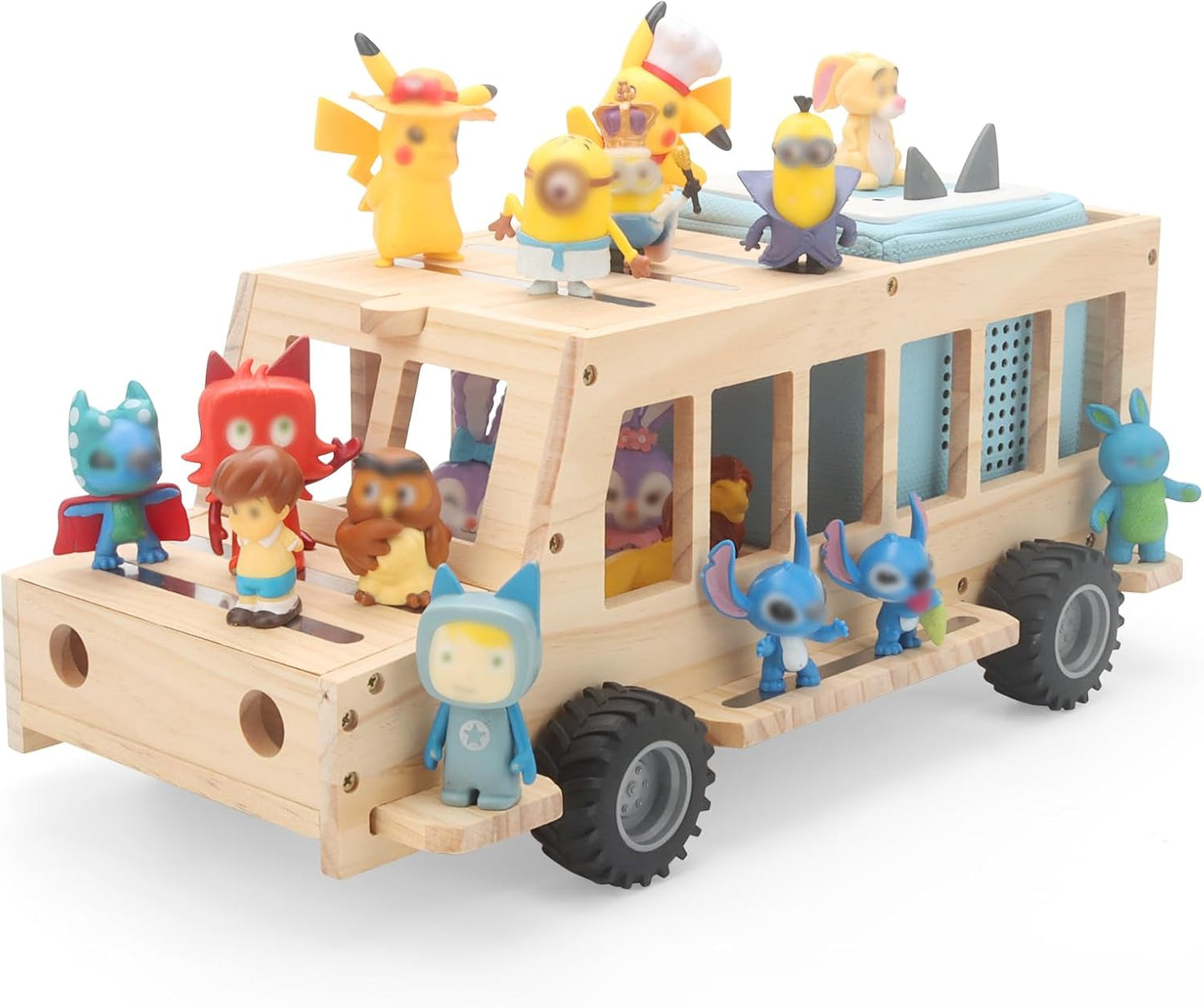 Wooden Magnetic Shelf for Toniebox 1 and 2 Figures Storage