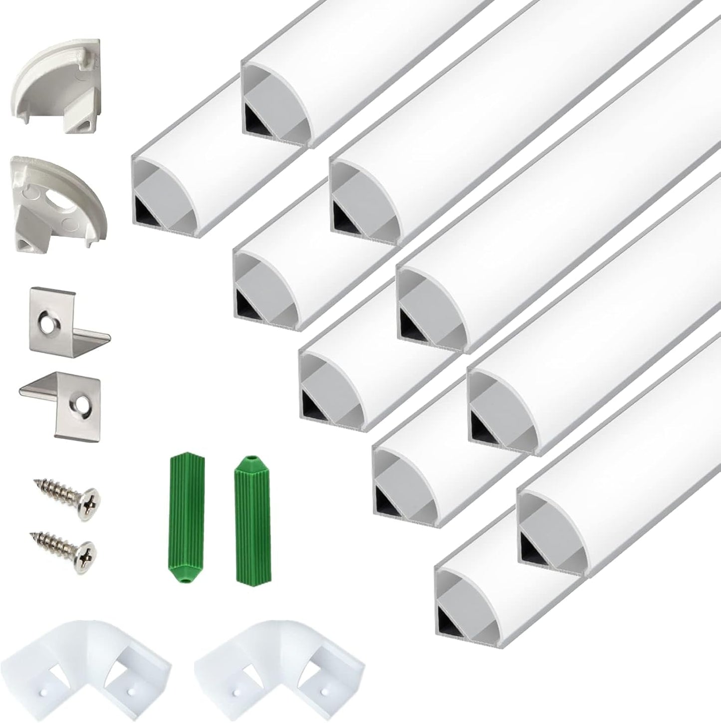V Shape LED Strip Aluminum Channel Diffuser for Perfect Lighting