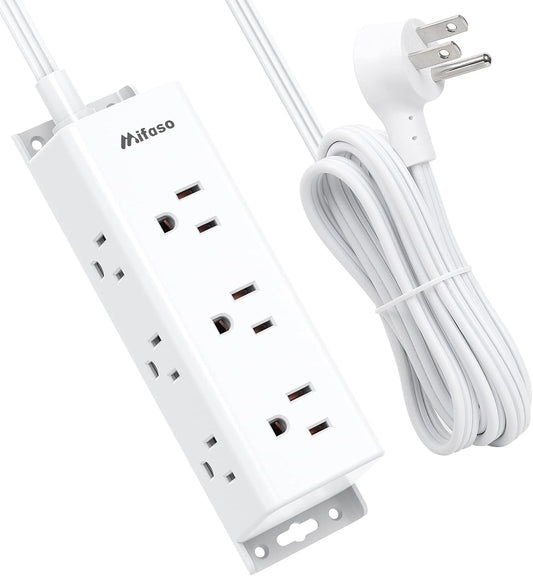 Mifaso Surge Protector Power Strip - 9 Outlets, Wall Mount - Space-Saving Solution!