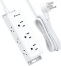 Power Strip Surge Protector 10Ft - 9 Outlets, Flat Plug - Compact Wall