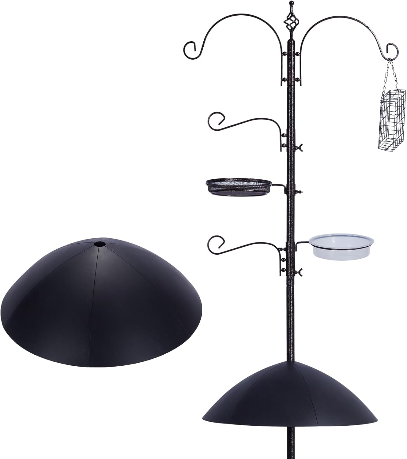 Heavy Duty Bird Feeding Station Kit with Squirrel Baffle