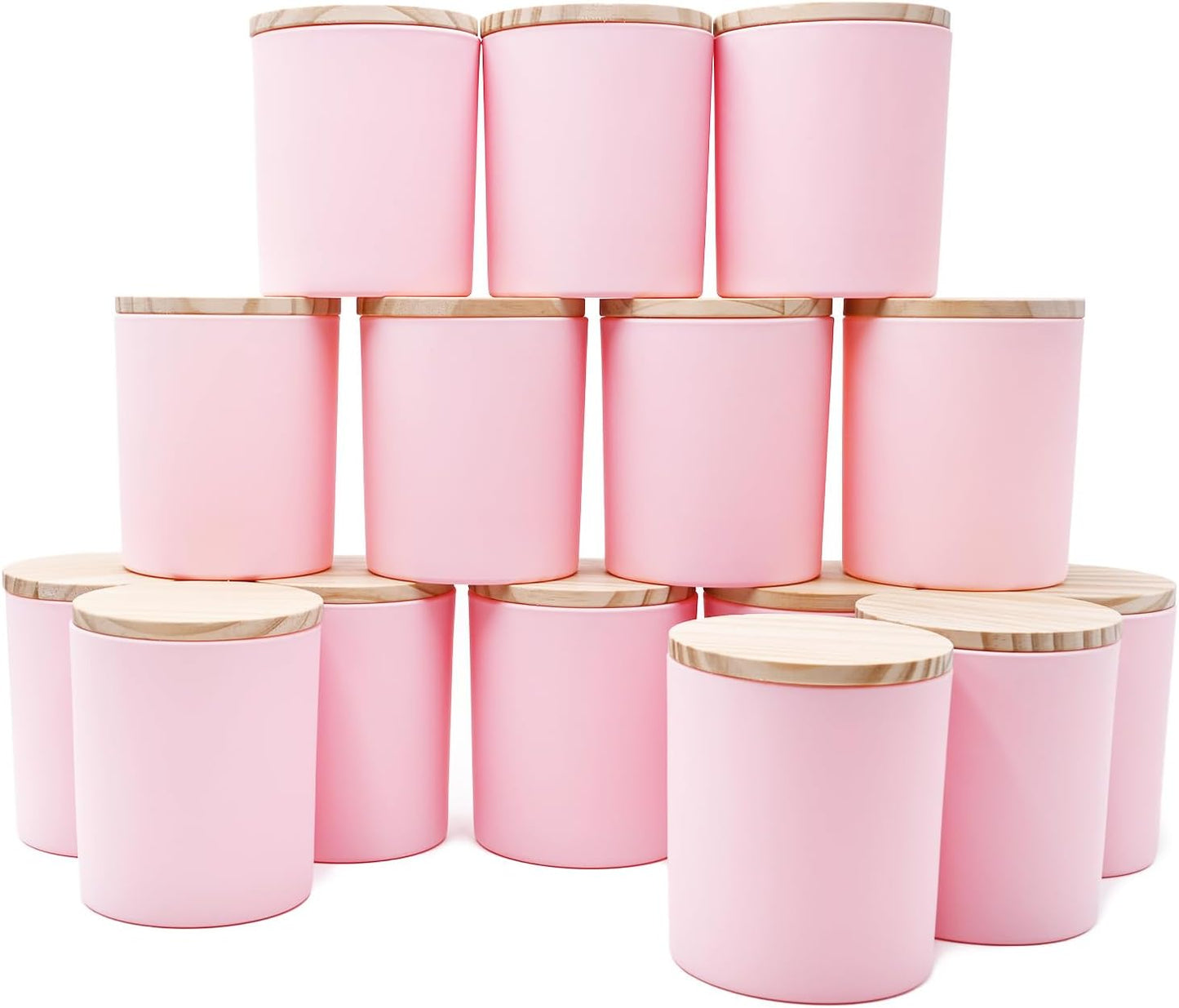 10 OZ Thick Candle Jars for Making Candles - 15 Pcs Set