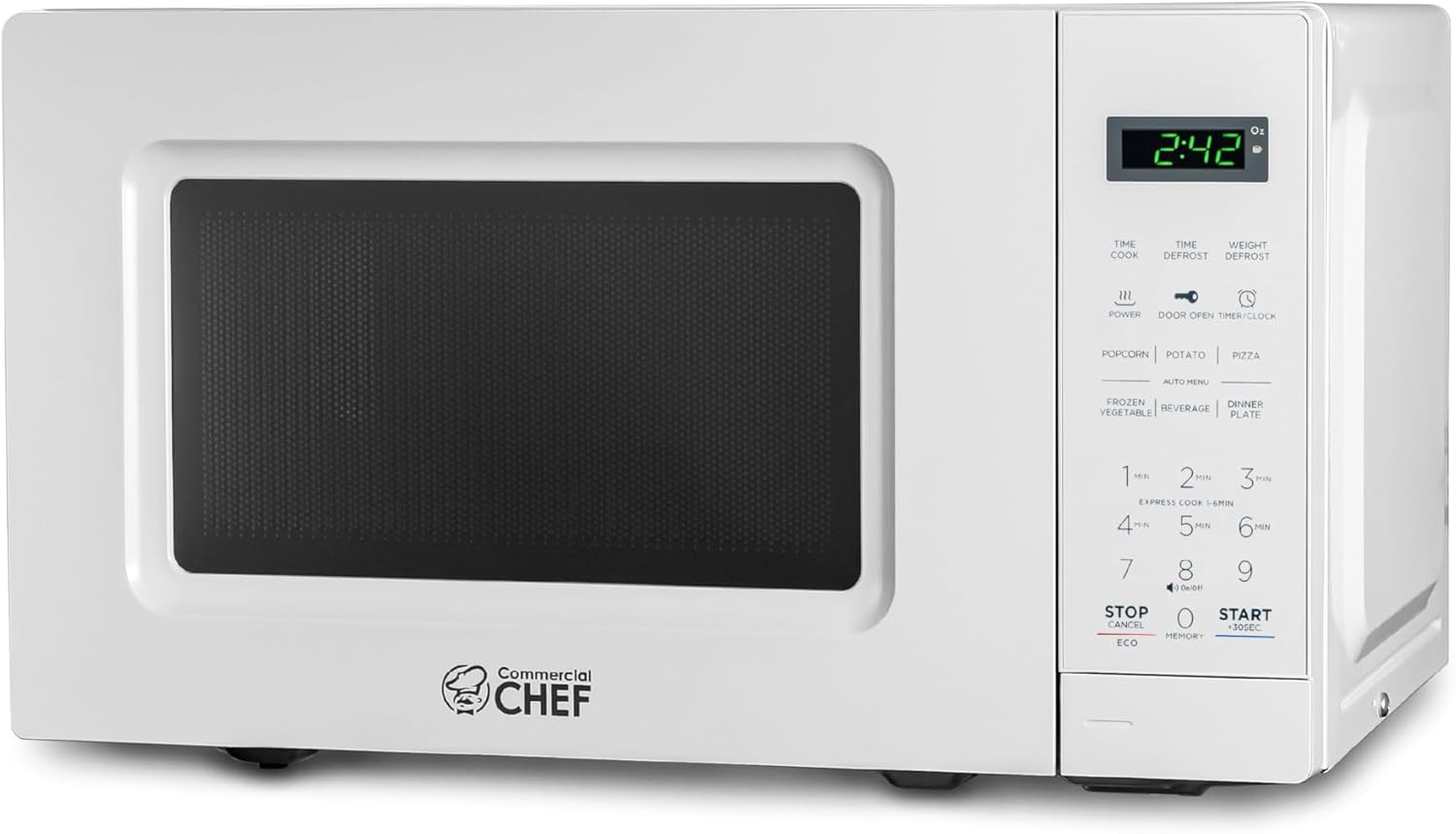 Powerful 0.7 Cu Ft Microwave with 10 Power Levels and Lock