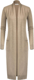 GRACE KARIN Open Front Maxi Long Knitted Cardigan Sweater - Versatile