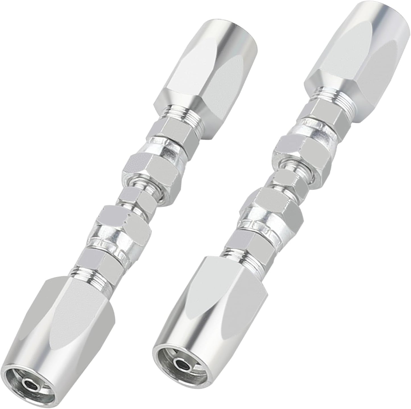 2PCS 1/4ft' Reusable Hydraulic Hose Repair Fittings for #04 Hose