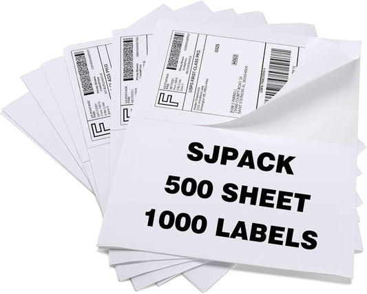 1000 SJPACK Self-Adhesive Shipping Labels: Easy Labeling!
