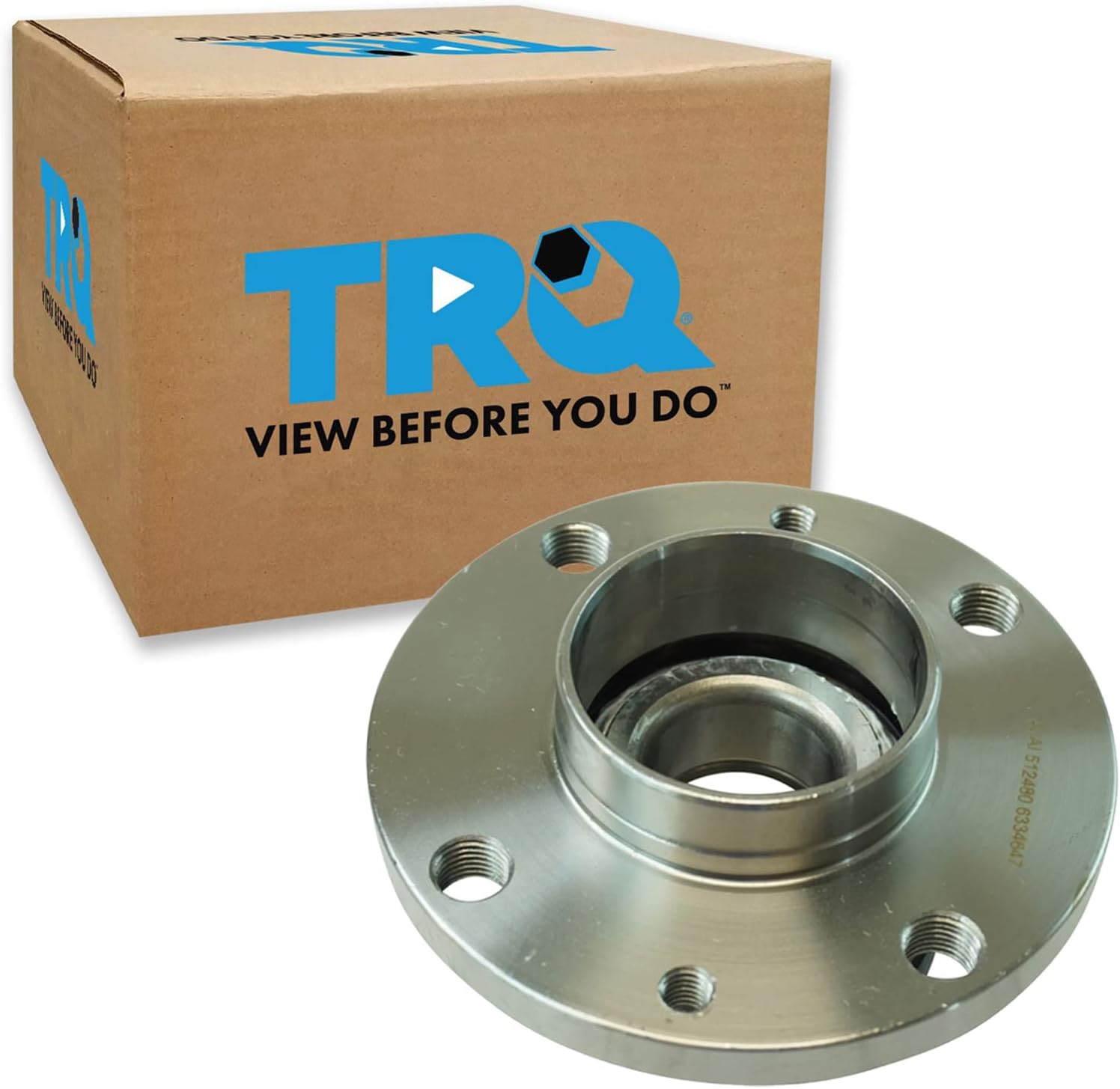 TRQ Rear Passenger Side Wheel Bearing & Hub Assembly for Fiat 500