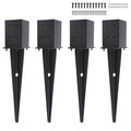 4 x 4 Fence Post Anchor Ground Spike 22in - Stable Outdoor Post Base