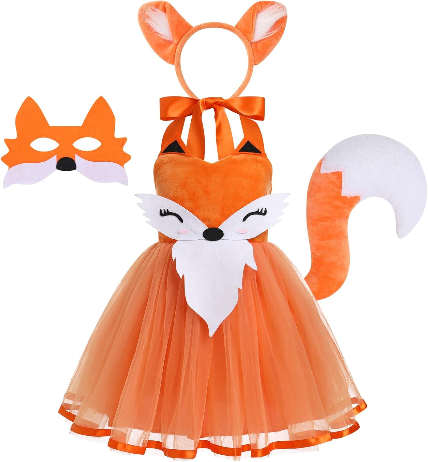 Toddler Girls Jungle Safari Animal Costume Dress Up Set