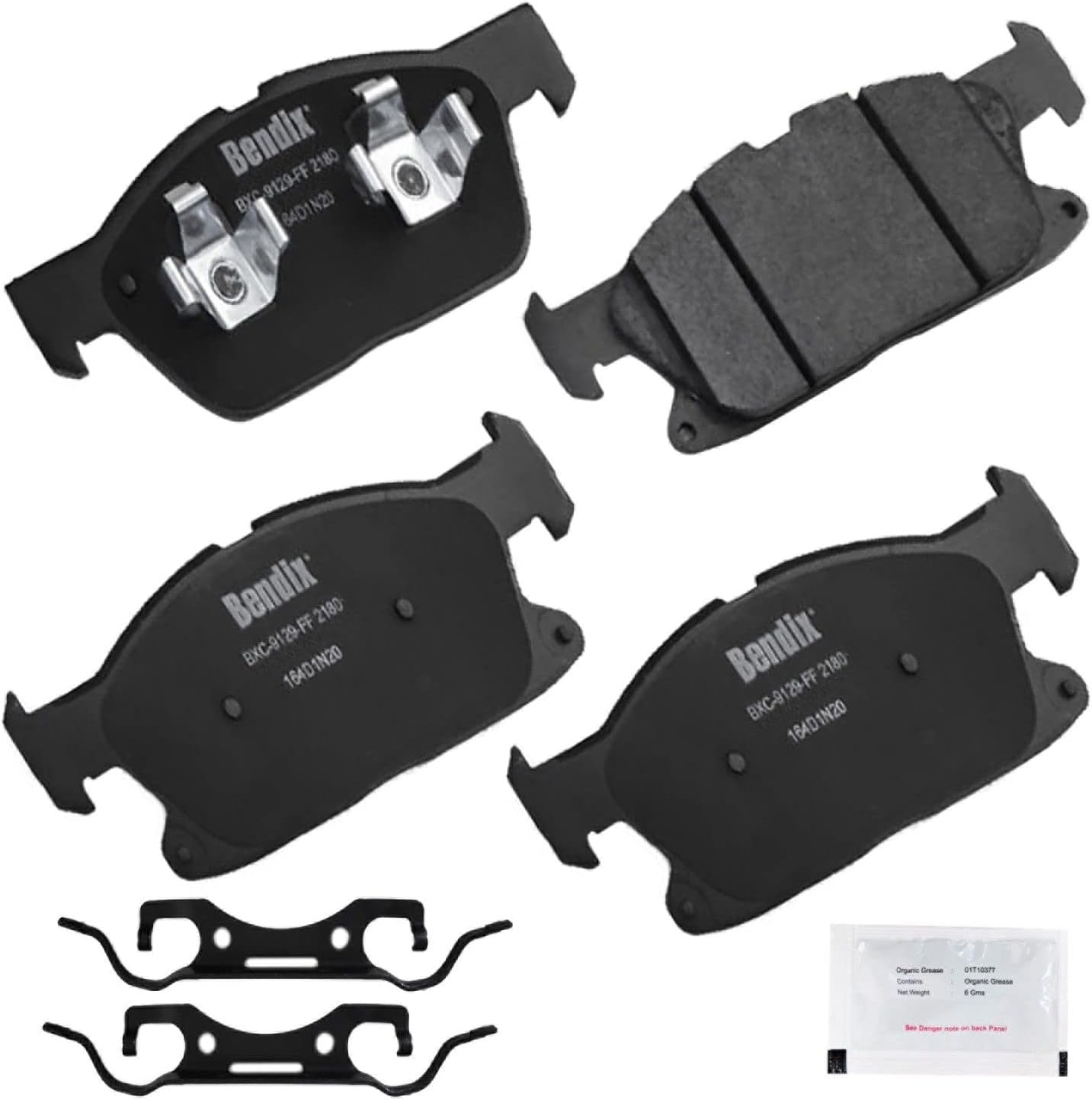 Bendix Priority1 CFC2180 Ceramic Brake Pads for Ford Edge 2019