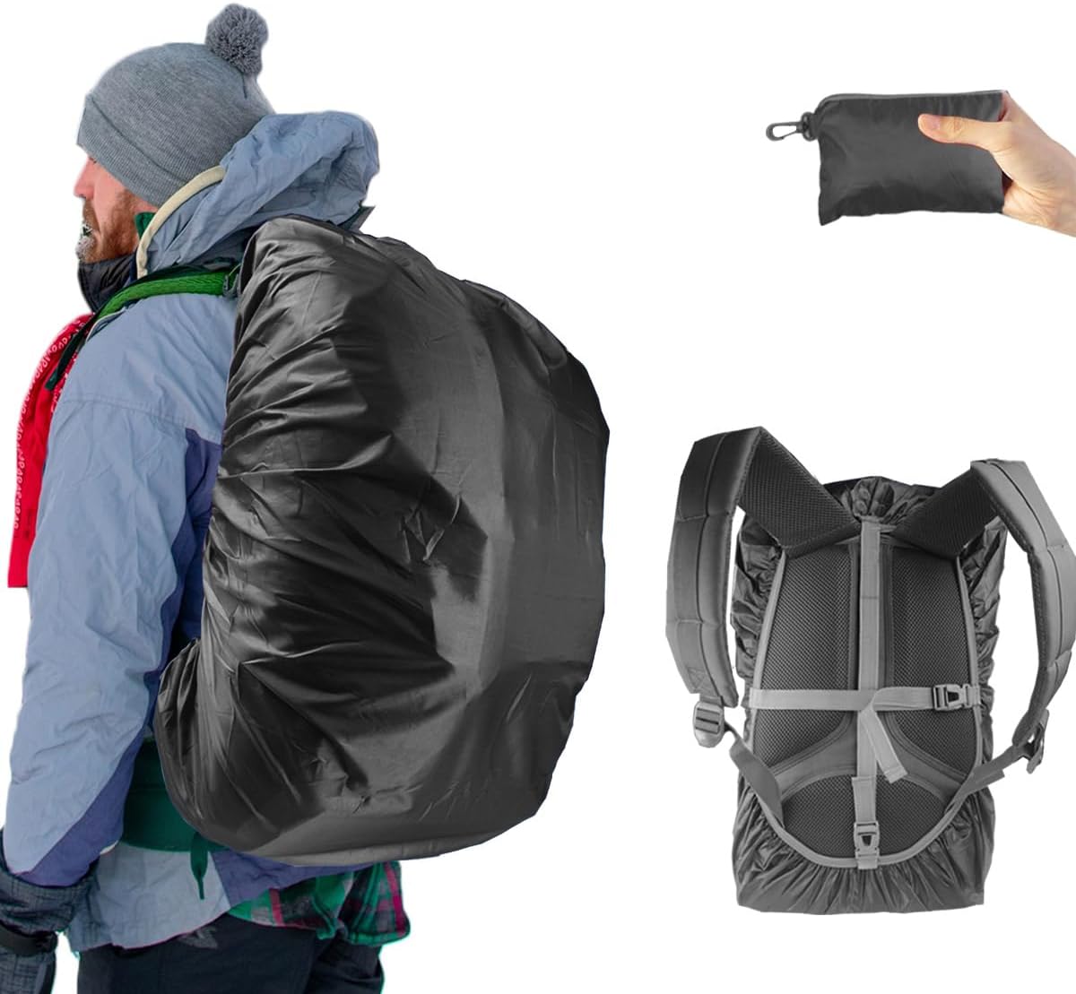 Frelaxy Waterproof Backpack Rain Cover - 8000mm Waterproof Level