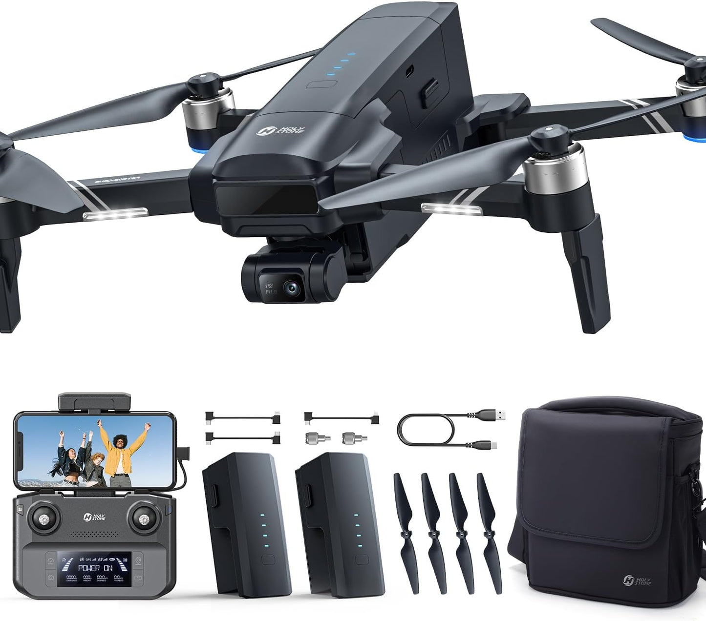 Holy Stone 8K Drone: 80 Min Flight, 4K Video, Professional FPV