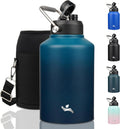 128 oz Insulated Water Bottle with Handle - Indigo Black