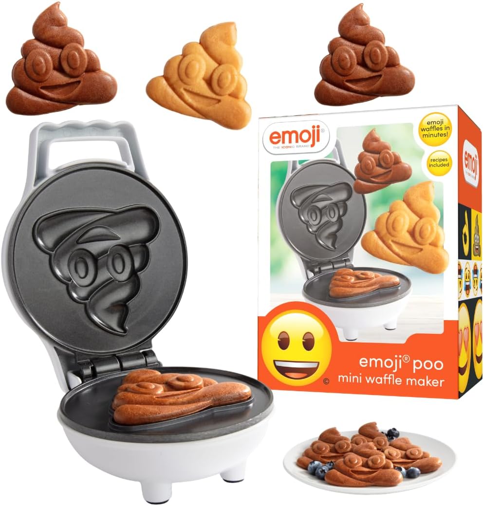 Poop Emoji Waffle Maker - Funny Breakfast Fun!