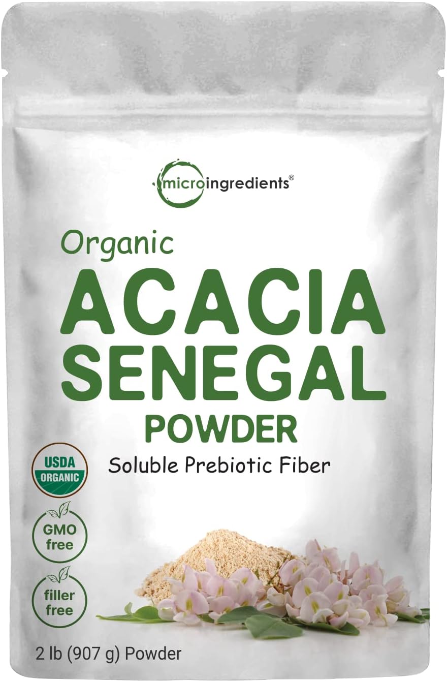 2lb Organic Acacia Senegal Powder: Gut Health Superfood