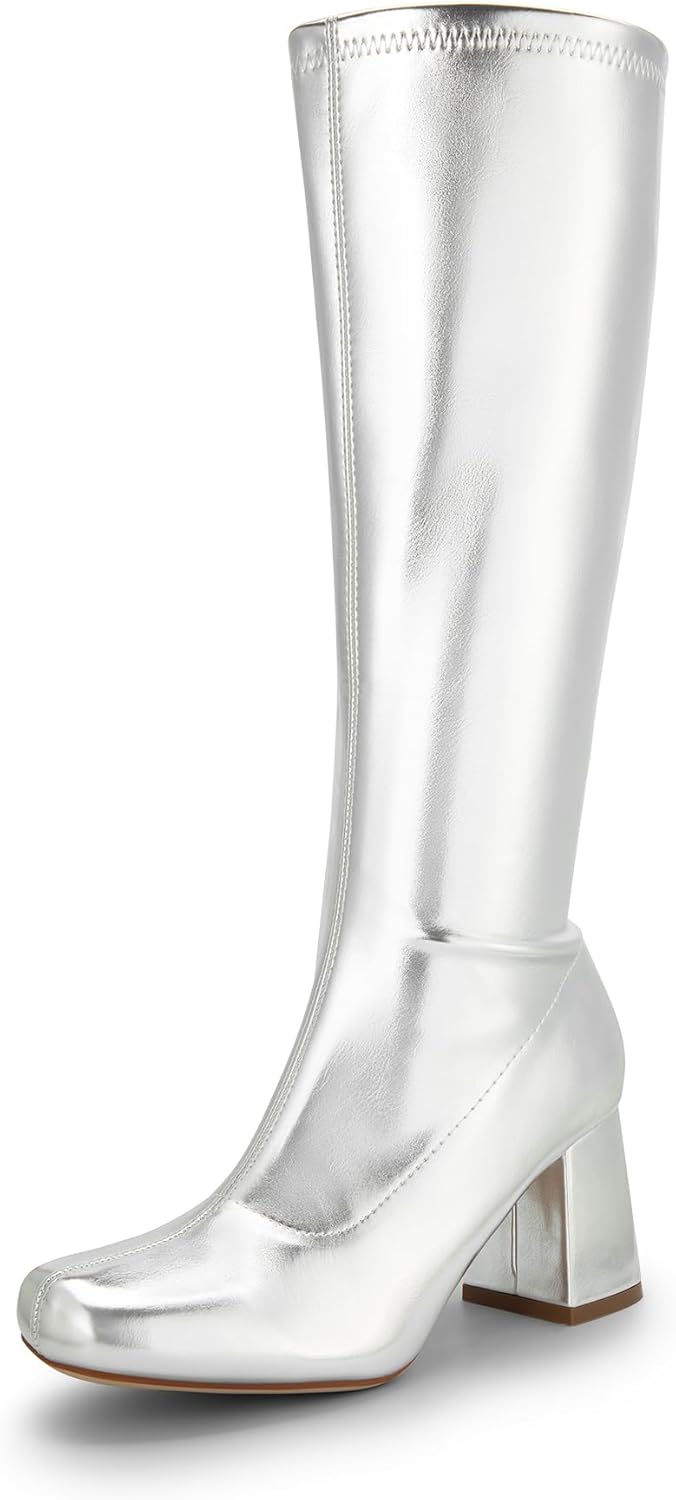 DREAM PAIRS Women's Gogo Boots for Stylish Wide Calf Comfort
