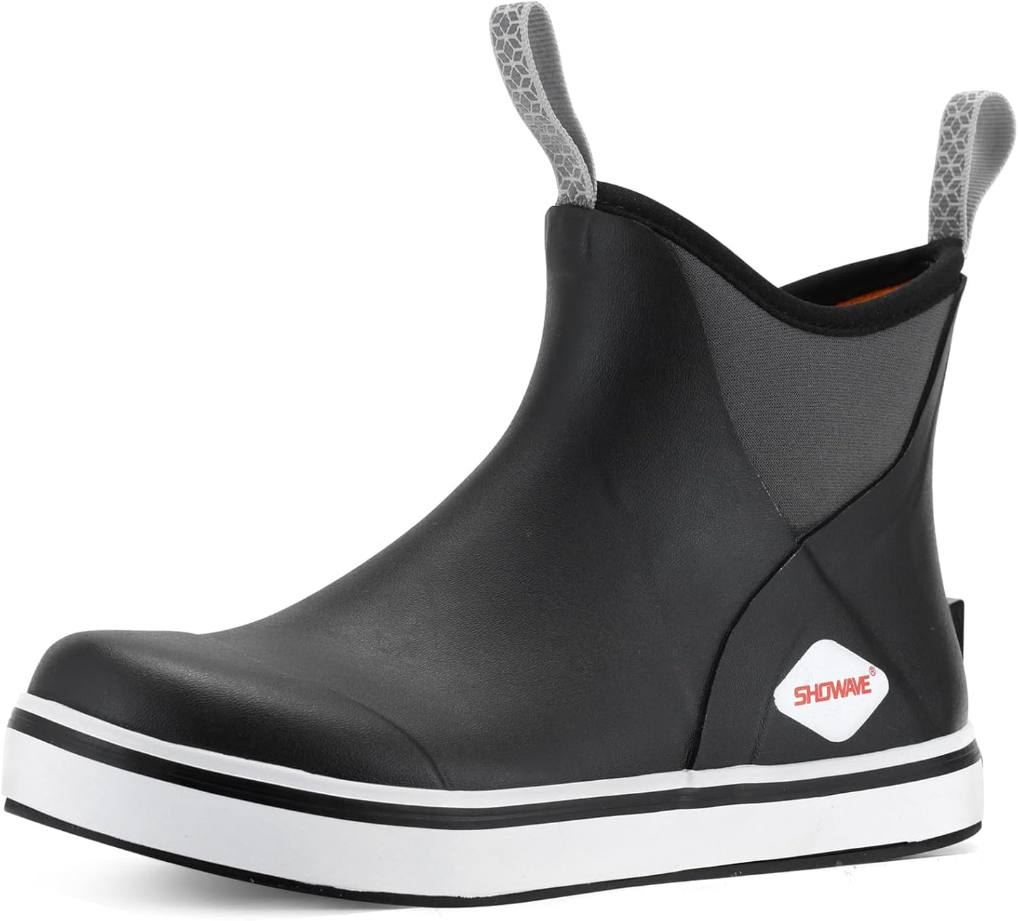 Showave Kid's Waterproof Ankle Rain Boots for Boys and Girls