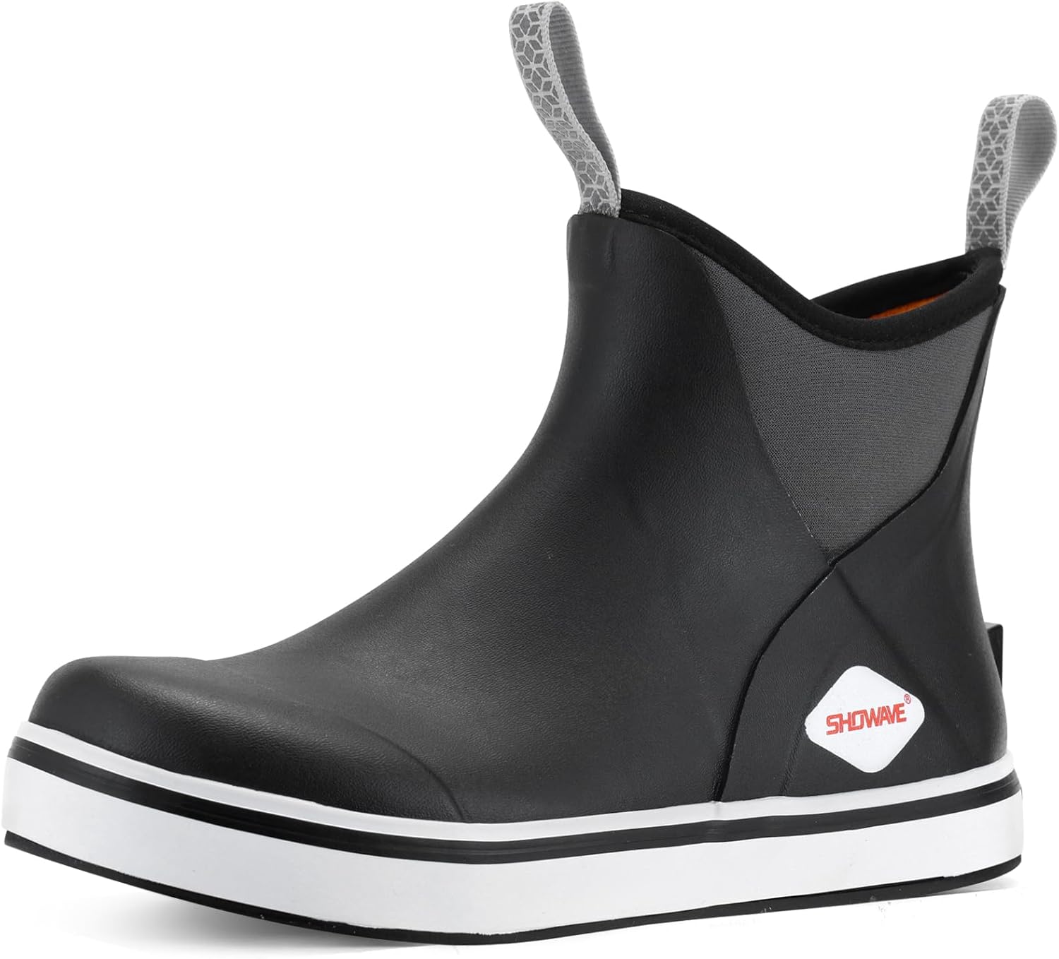 Showave Kid's Waterproof Ankle Rain Boots for Boys and Girls
