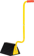 Extra Large Wheel Chock with Handle - Heavy Duty Rubber XL Chock