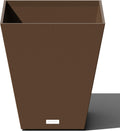 Large Nobleton Plastic Planter 18in Square Pot - Modern Durable