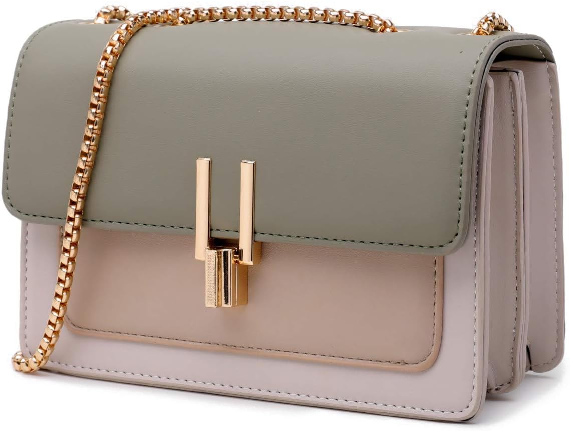 Color-Block Crossbody Bags for Women - Trendy Leather Purses